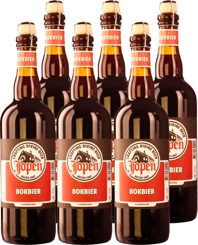 Jopen Bokbier set van 6 flessen van 75cl Jopen Bokbier set van 6 flessen van 75cl